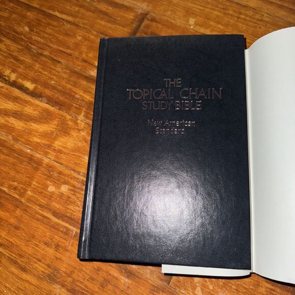 The Topical Chain Study Bible NAS Color Marked Concordance 1983 Hardback DJ - Picture 13 of 14